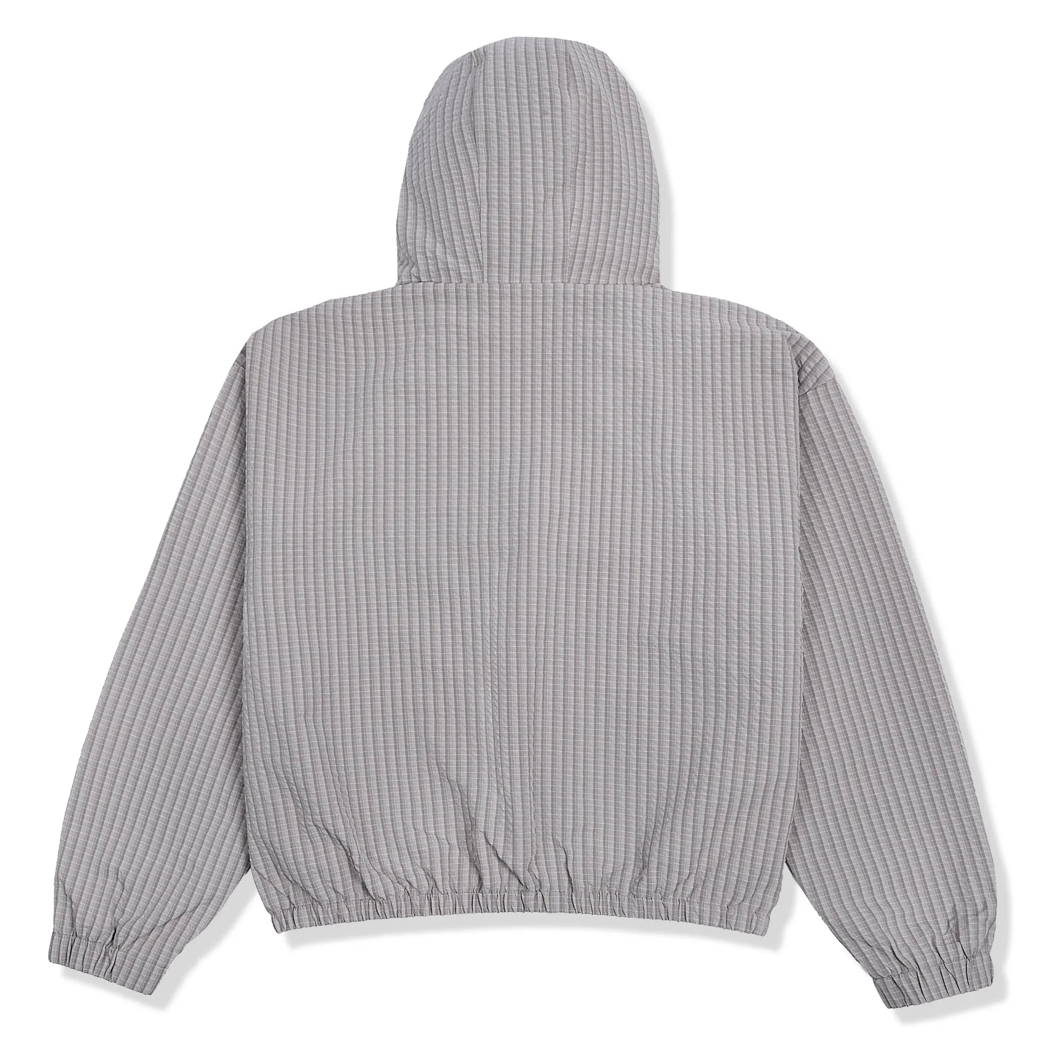 Back View of Samuel Bailey Signature Grid Grey Jacket (W) 53902754677059